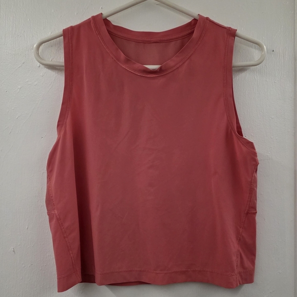 Athleta Tops - Athleta Ultimate Muscle Tank — Size Unknown, Coral EUC